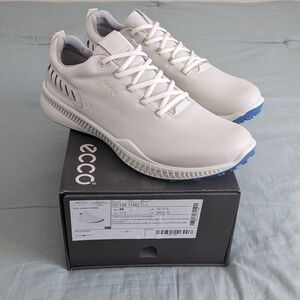 Men's Ecco Golf S-Hybrid Hydromax  White Leather Sneakers EU 46 US 12-12.5